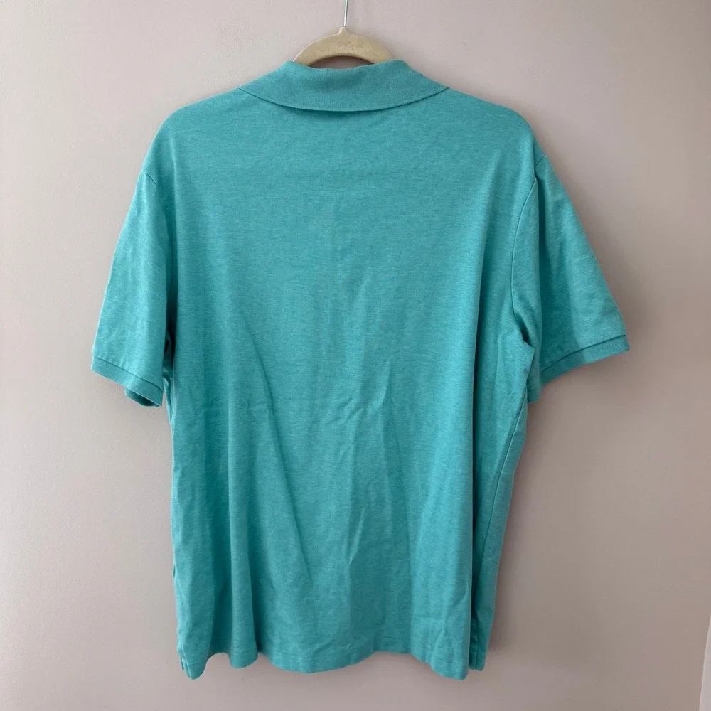 Polo Ralph Lauren‎ Mens Classic Fit Aqua Green Short Sleeve Polo Shirt Size L